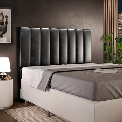 Cabeceira Cama Box Casal 140 Cm Dália W01 Couríssimo Preto