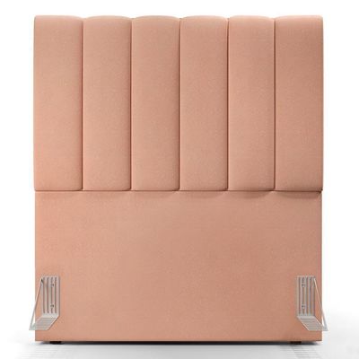 Kit Cabeceira Solteiro 100cm Com Calçadeira Baú Rosê