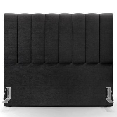 Kit Cabeceira Casal 140cm C/Calçadeira Recamier Baú Chumbo