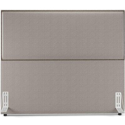 Cabeceira King Tachas 195cm Bege