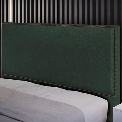 Cabeceira Cama Box Casal Queen 160 Cm Linho Verde Musgo