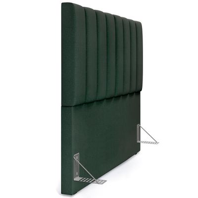Kit Cabeceira Casal 140 Cm Calçadeira Baú Verde Musgo