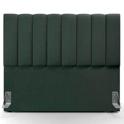 Kit Cabeceira Casal 140 Cm Calçadeira Baú Verde Musgo