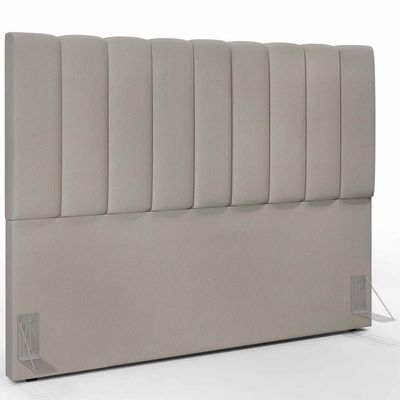Kit Cabeceira Casal Queen 160cm Com Calçadeira Baú Bege