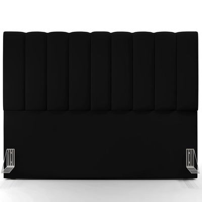 Kit Cabeceira Casal Queen 160cm Com Calçadeira Baú Preto