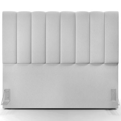 Kit Cabeceira Casal 140cm Com Calçadeira Recamier Baú Cinza
