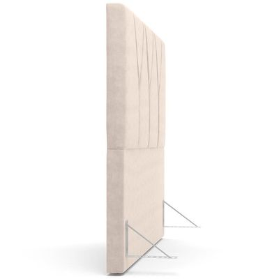 Cabeceira Cama Box Casal King 195 Cm Aurora W01 Suede Bege