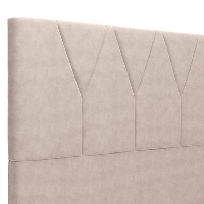 Cabeceira Cama Box Casal King 195 Cm Aurora W01 Suede Bege