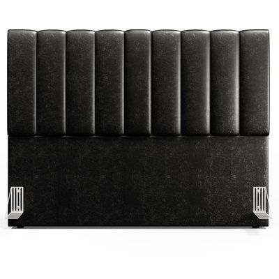 Kit Cabeceira Casal Queen 160cm Calçadeira Baú Preto