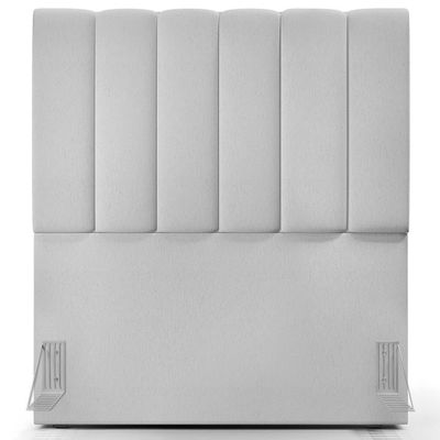 Kit Cabeceira Solteiro 100cm E Calçadeira Baú Cinza