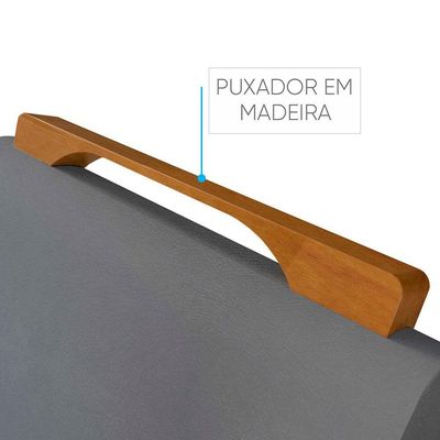 Par De Cadeiras Rubi Em Madeira Maciça E Tecido Veludo Cinza Móveis Mix Cinza Profundo