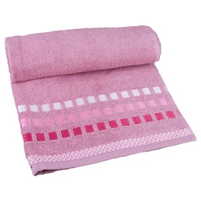 Toalha de Banho Calera Karsten Rosa Retrô