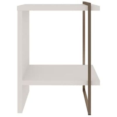 Mesa de Cabeceira / Mesa Lateral Genialflex Infinity Branco