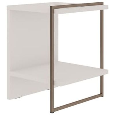 Mesa de Cabeceira / Mesa Lateral Genialflex Infinity Branco