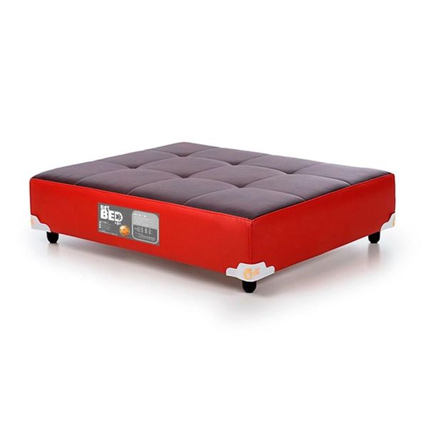 Colchão PET Cachorro / Gato Grande Castorpet Bed Marrom/Vermelho (100x80x19) - Castor