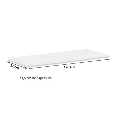 Tampo p/ Balcão Cozinha 120cm Amêndola Touch - Demóbile
