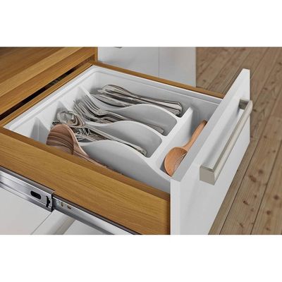 Balcão de Cozinha Burguesa p/Pia Premium 2 Portas e 3 Gavetas c/ Tampo 120cm Freijo/Grafite - Nesher