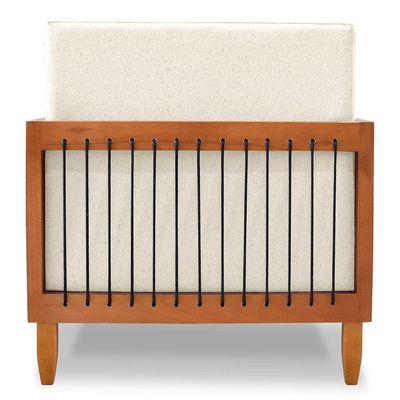 Kit 02 Poltronas E 01 Sofá Samoa Madeira Maciça Com Cordas Náutica Linho Natural - Desk Design