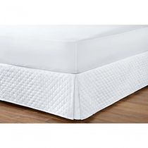 Saia Box Solteiro Matelada 01 Peça - Branco