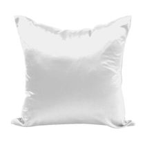 Capa Almofada Sala Quarto Cozinha 40x40 Cetim Zíper 02 Un Cor: Branca
