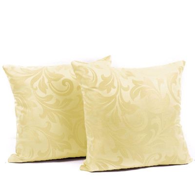 Capa Almofada Sala Quarto Cozinha 40x40 Jacquard Zíper 02 Un Cor:pérola