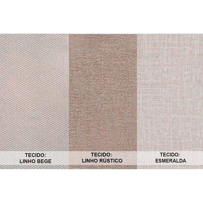 Sala De Jantar Completa Londrina Tampo Madeirado C/ Vidro 180Cm + 6 Cadeiras Lunara Imbuia/Bege