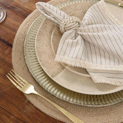 Sousplat Copa E Cia Galles Radial Champagne Antique