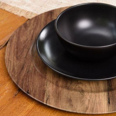 Sousplat Copa E Cia Galles Flat Wood Dark