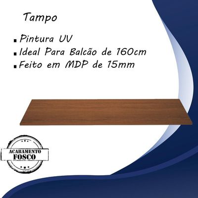 Tampo Para Balcao 160cm 9320 Savana Mobbs Savana