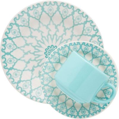 Kit Jogo Café Lanche Oxford Donna Mandala 8 Peças