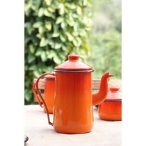 Cafeteira Tradicional Esmaltada Laranja 1,1 L Ewel