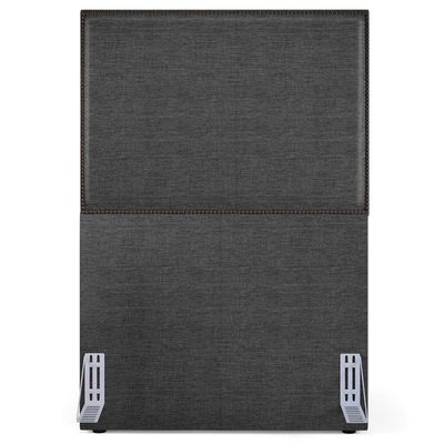 Cabeceira Cama Box Solteiro 100 Cm Linho Cinza Escuro