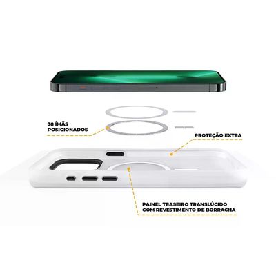 Kit Capa Magsafe Pro Transparente e Pelicula Ultra Glass para iPhone 15 Pro - Gshield