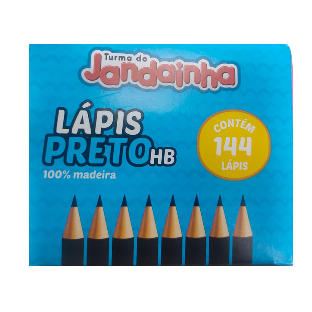 Lápis Preto N02 HB CX/144 - Jandaia Arts
