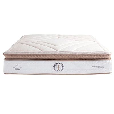 Cama Box Queen: Colchão Molas Ensacadas Poseidon Plus C1954 Pillow Top + Base Crc Suede Clean
