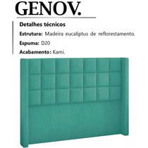 Cabeceira Casal 140 Cm Genov Veludo Sl 946 Peer Sl 946
