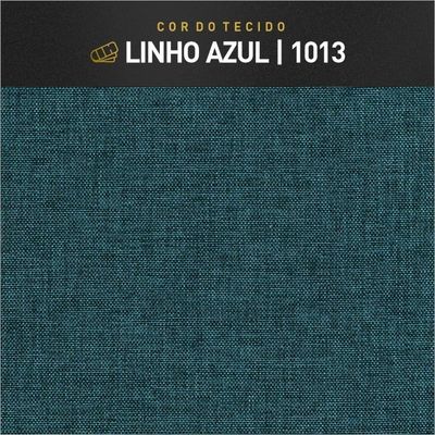Conjunto - 2 Poltronas Milla Luxo Madeira Maciça Castellar Linho Azul