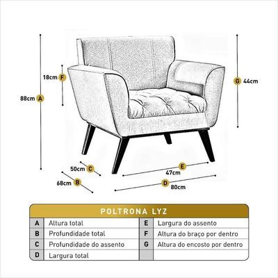 Conjunto - 2 Poltronas Lise Luxo Madeira Maciça Castellar Corino Caramelo
