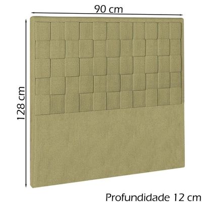 Cabeceira Solteiro 90 Cm Priss Linho Sl 75 Peer Sl 75