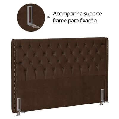 Cabeceira Queen 160 Cm Firezz Veludo Sl 942 Peer Sl 942