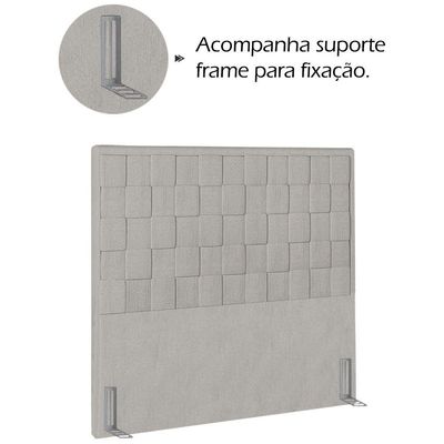 Cabeceira Solteiro 90 Cm Priss Linho Sl 76 Peer Sl 76