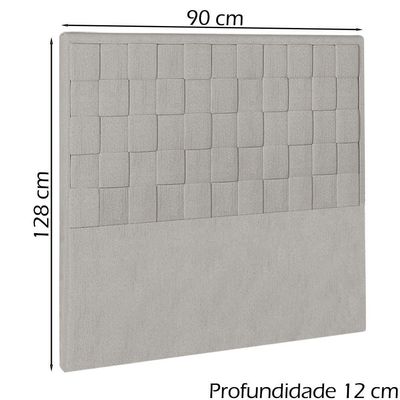Cabeceira Solteiro 90 Cm Priss Linho Sl 76 Peer Sl 76