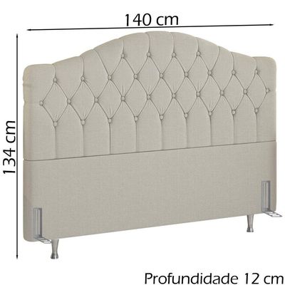 Cabeceira Casal 140 Cm Room Linho Sl 76 Peer Sl 76