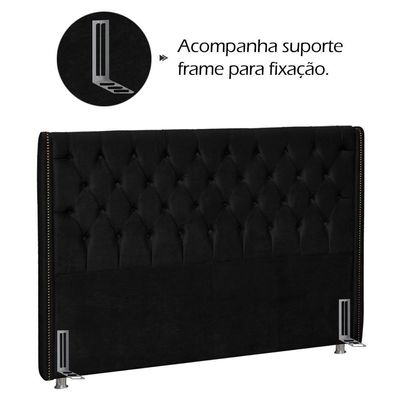 Cabeceira Queen 160 Cm Firezz Veludo Sl 944 Peer Sl 944