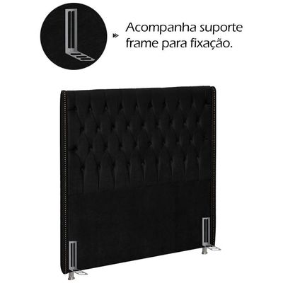Cabeceira Solteiro 90 Cm Firezz Veludo Sl 944 Peer Sl 944