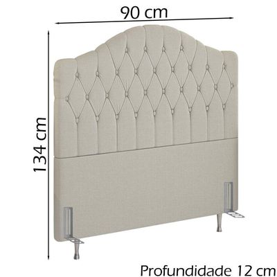 Cabeceira Solteiro 90 Cm Room Linho Sl 76 Peer Sl 76