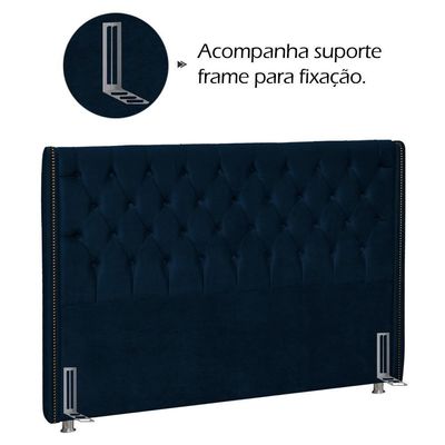 Cabeceira Casal 140 Cm Firezz Veludo Sl 948 Peer Sl 948
