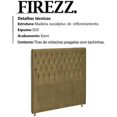 Cabeceira Solteiro 90 Cm Firezz Veludo Sl 945 Peer Sl 945