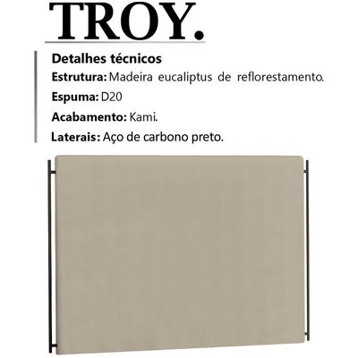 Cabeceira Casal 140 Cm Troy Veludo Sl 940 Peer Sl 940