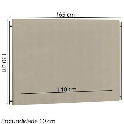 Cabeceira Casal 140 Cm Troy Veludo Sl 940 Peer Sl 940